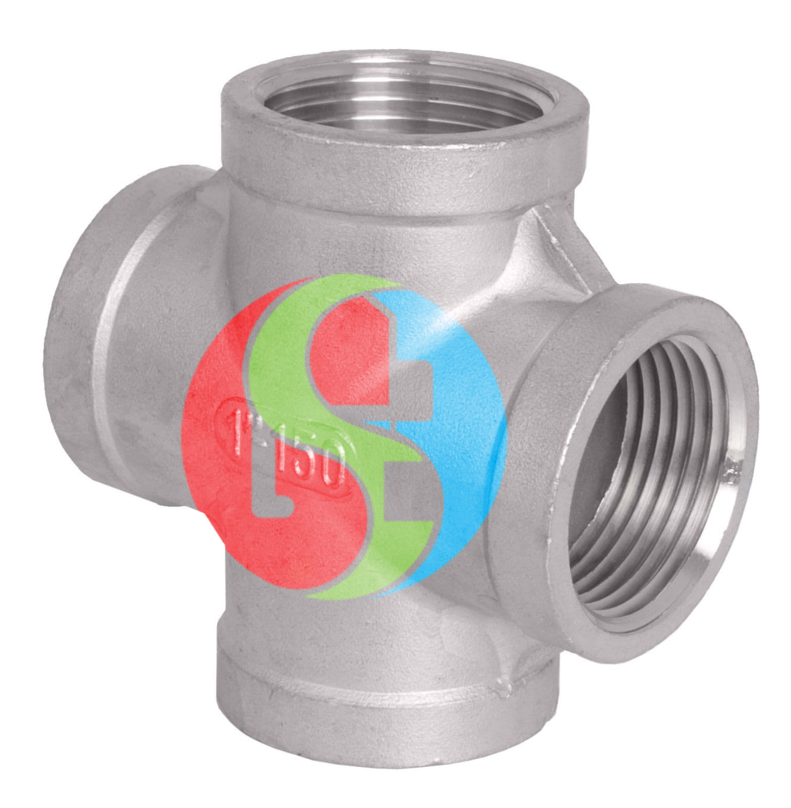 Cross Tee Threaded Socket Weld Stainless Steel