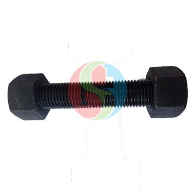 Stud Bolt A193 Grade B7 And Hex Nut A194 Black Full Threaded