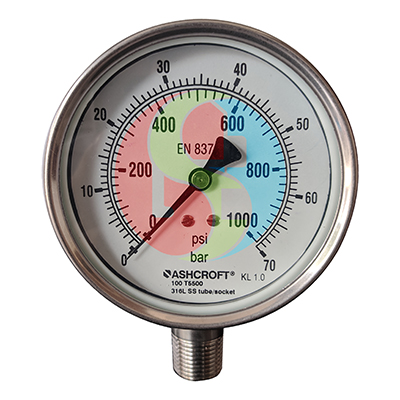 Pressure Gauge Ashcroft 1000 psi